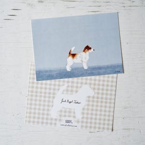 Tarjeta artística de Jack Russel Terrier (A5)