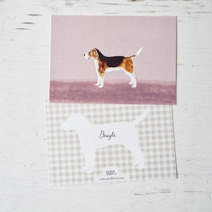 Tarjeta de arte de Beagle (A5)