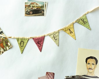 Handmade Vintage Style Bunting (Pick your Letters!)