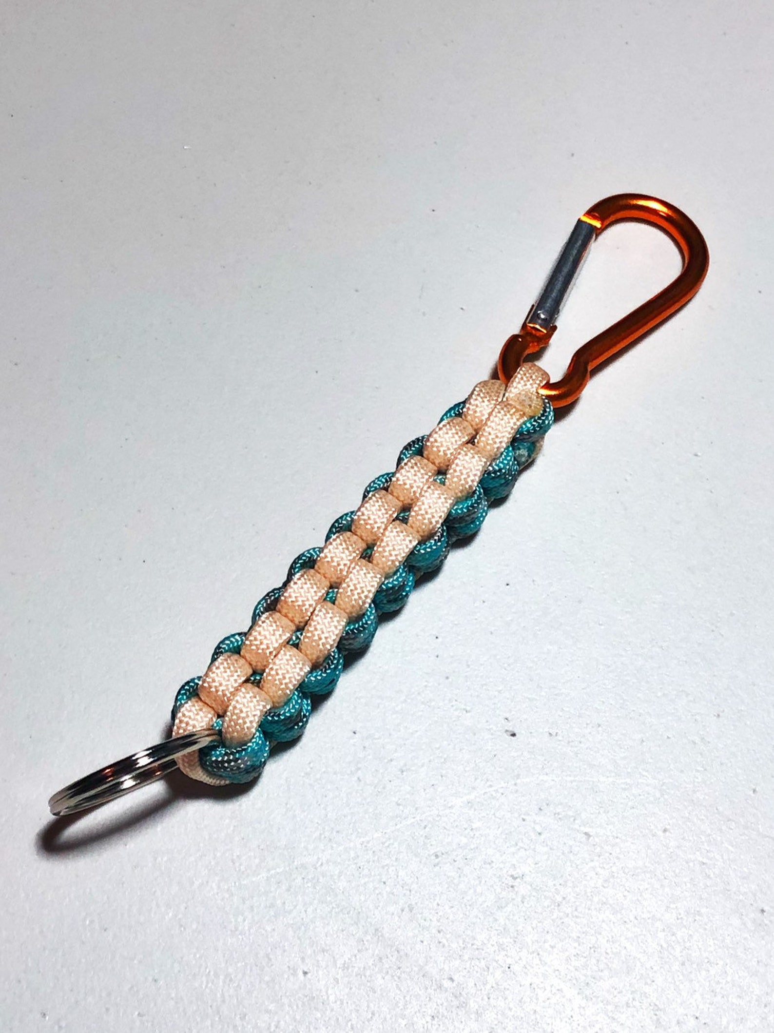 Keychain Paracord Keychain Square Knot Box Knot Etsy