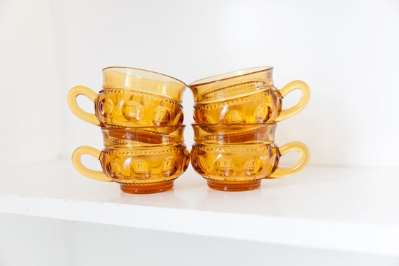 retro glass mugs