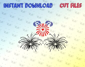 Download Mickey fireworks svg | Etsy