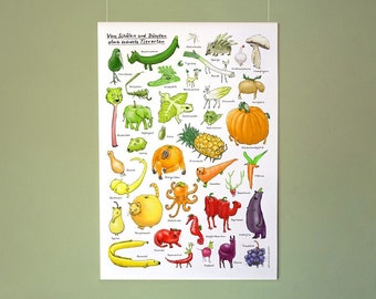 Die Gemüsetiere 2.0 (Rebrush) | Poster DIN A1