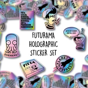 Futurama Holographic Sticker Set