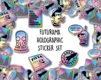 Futurama Holographic Sticker Set