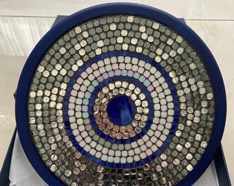 Evil Eye Glass Mosaic Wall Decor