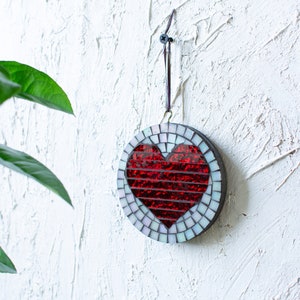 Mini Decorative Hearts Glass Mosaic