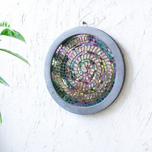 Spiral Symbol Glass Mosaic