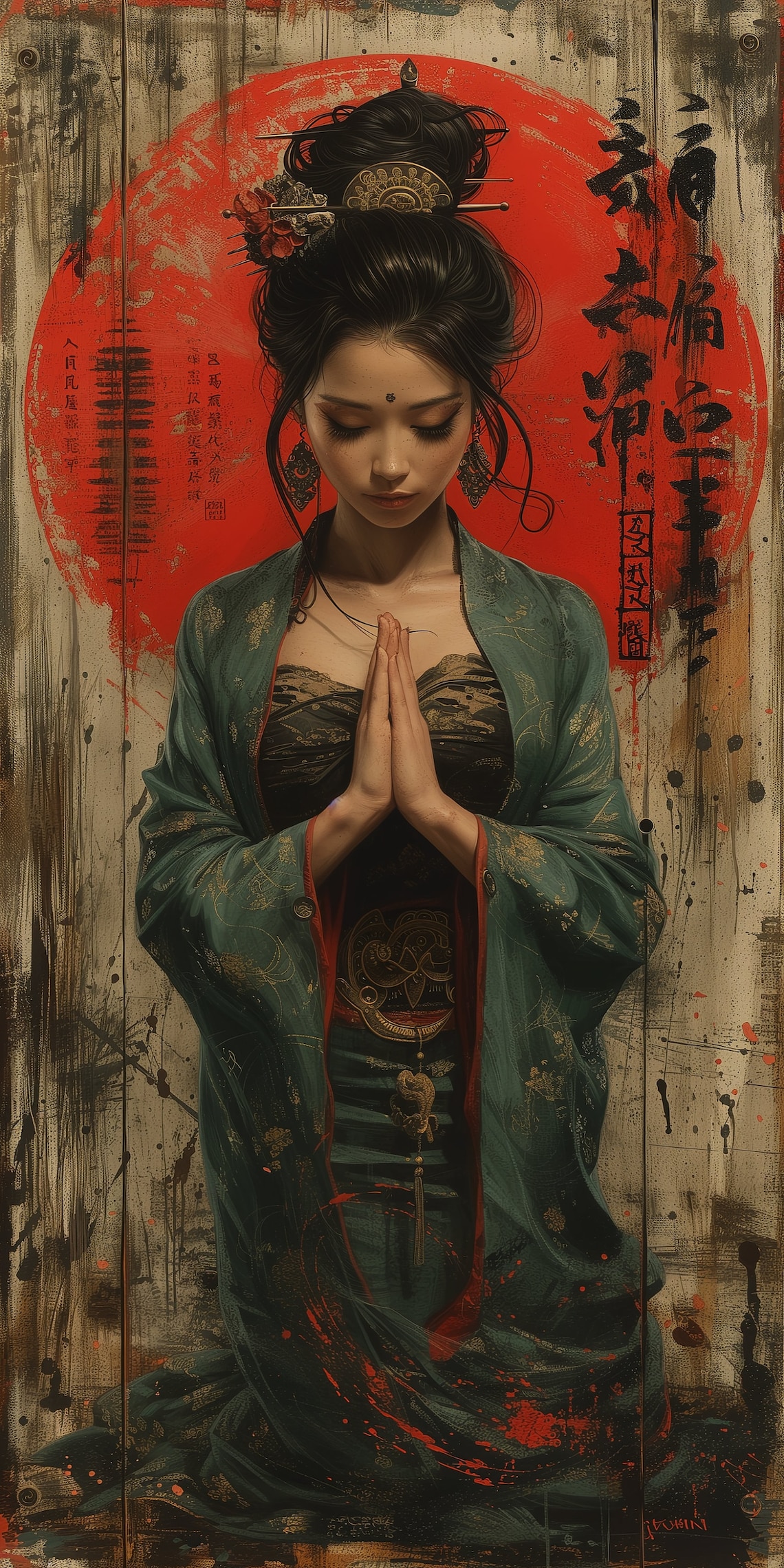 Geisha Japanese Art Digital Print, Geisha, Japanese Wall Art, Geisha ...