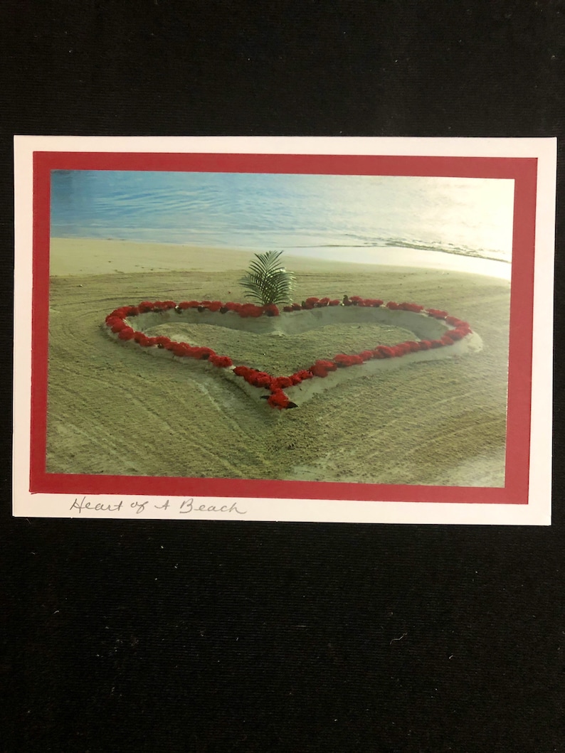 Heart Of A Beach Photo Note Card