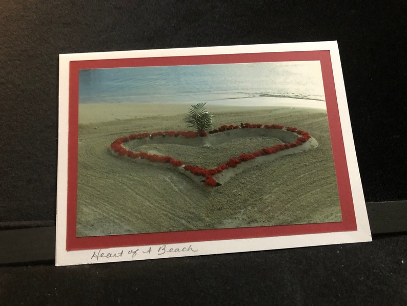 Heart Of A Beach Photo Note Card