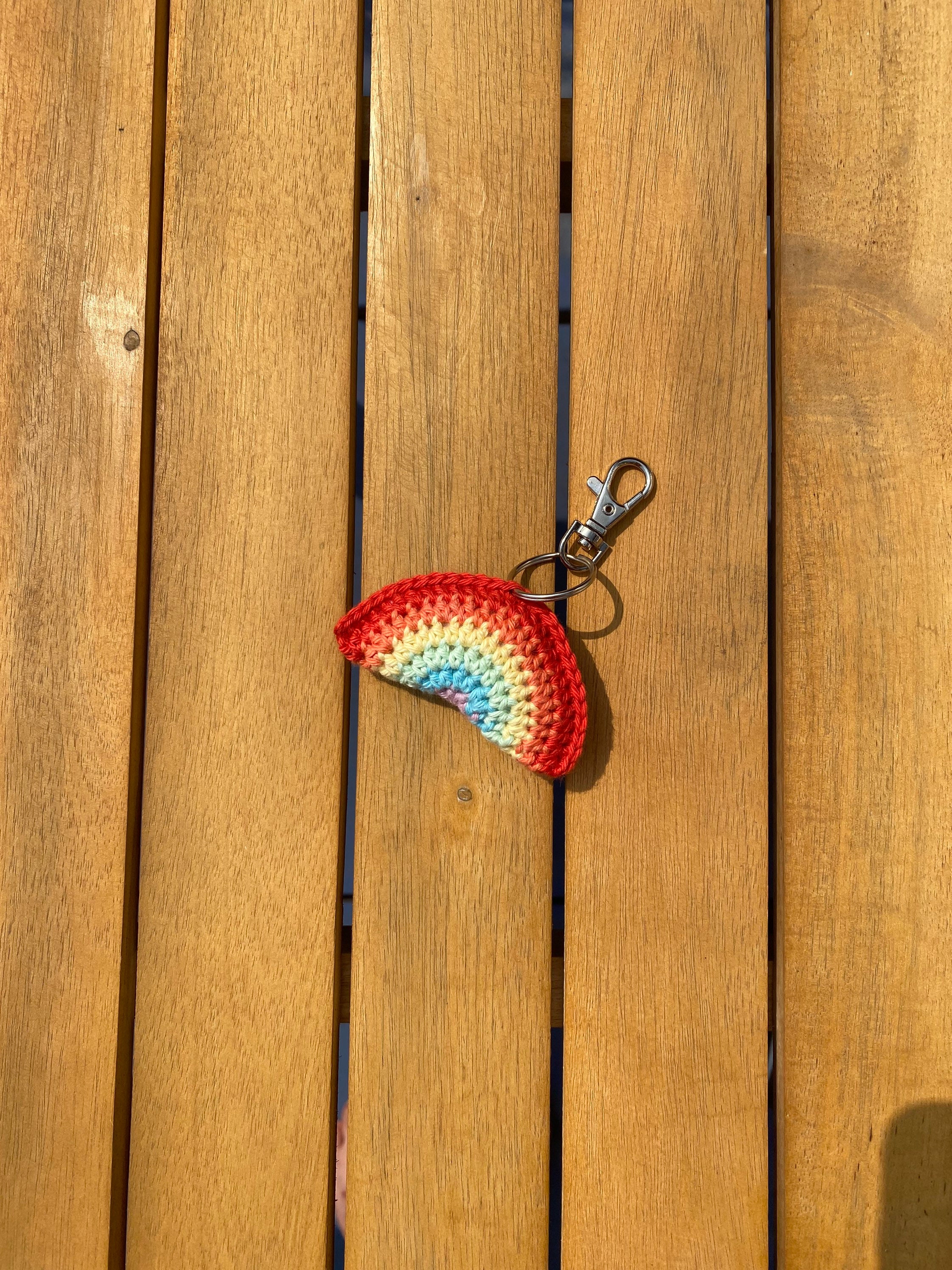 Cute Rainbow Keyring Rainbow Keychain gift for her rainbow Etsy
