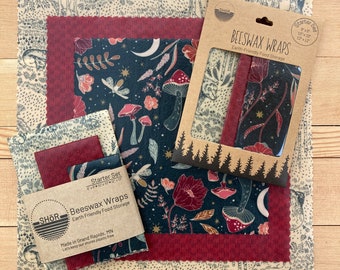 Beeswax Wrap Starter Set - 3 pack - Wildwood