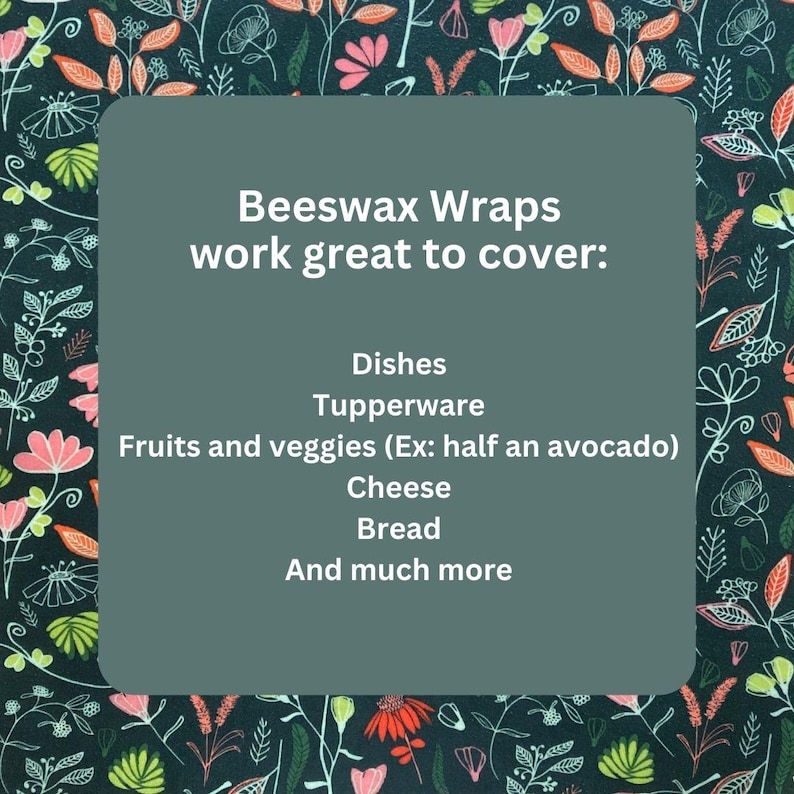 Beeswax Wraps Uses