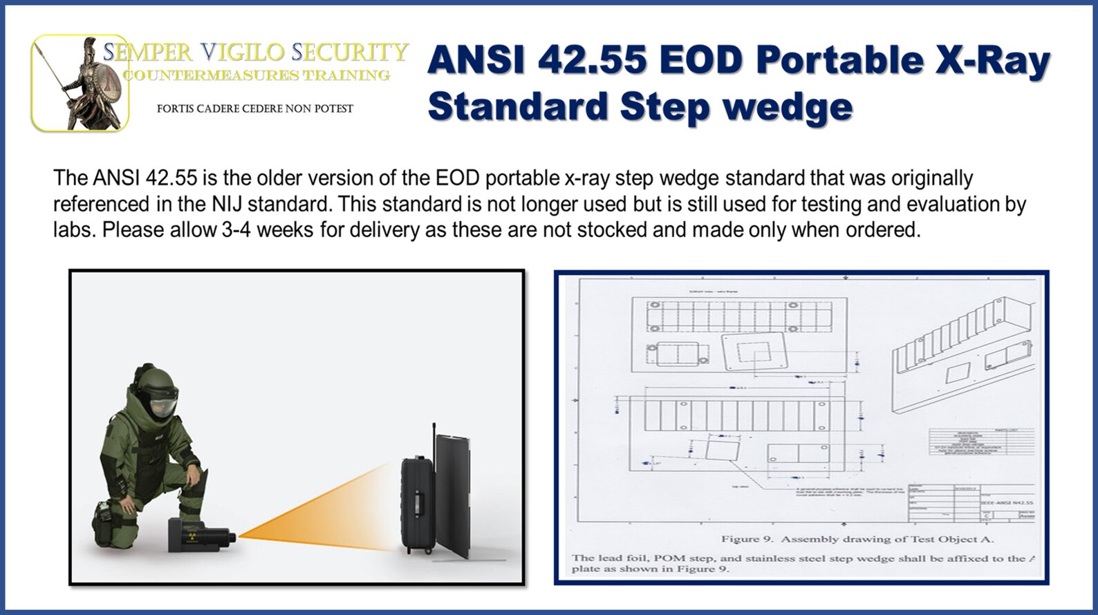 Portable EOD Xray Step wedge ANSI 4255 Etsy