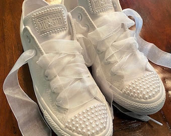 bling wedding trainers