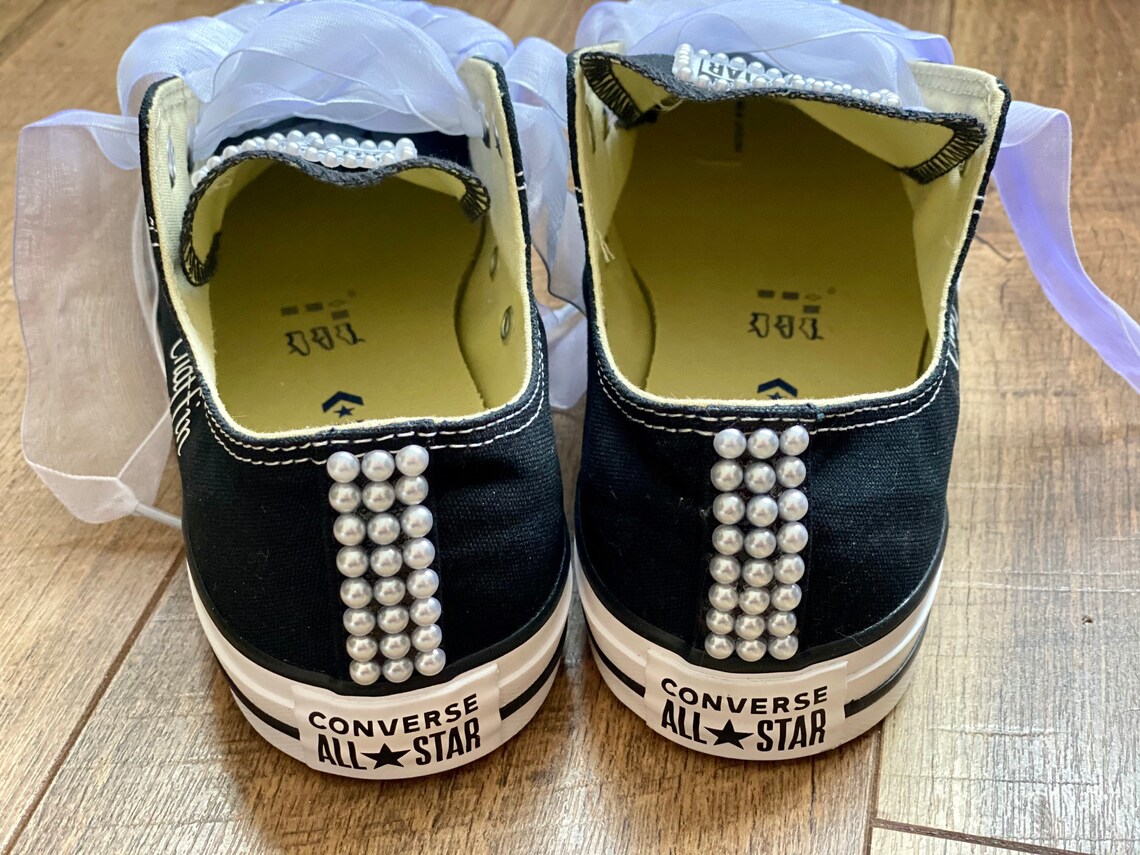 pearl encrusted wedding shoes