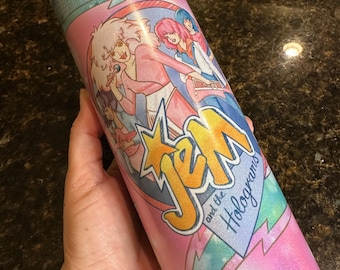 Holographic Jem & The Holograms 20oz Stainless Steel Tumbler