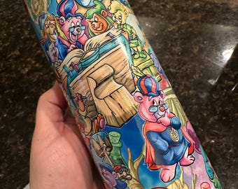 Gummi Bears 80’s Cartoon Holographic Stainless Steel Skinny 20oz Tumbler