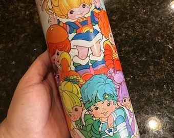 Holographic Retro Rainbow Brite & Friends 20oz Stainless Steel Tumbler