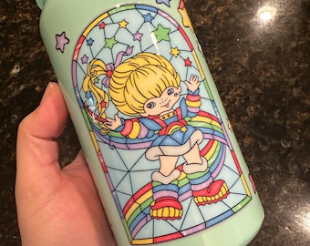 Stained Glass Style Rainbow Brite 16oz Stainless Steel Tumbler