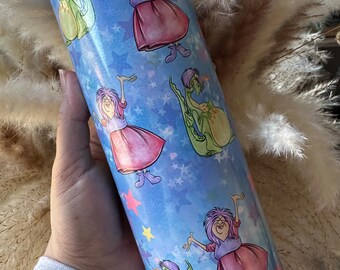 Holographic Madam Mim Sword in the Stone 20oz Skinny Tumbler