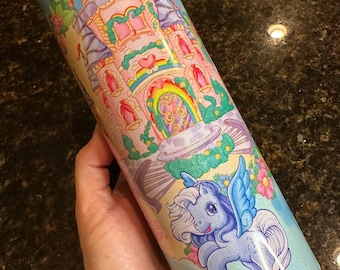 Holographic My Little Pony Castle 20oz Stainless Steel Tumbler