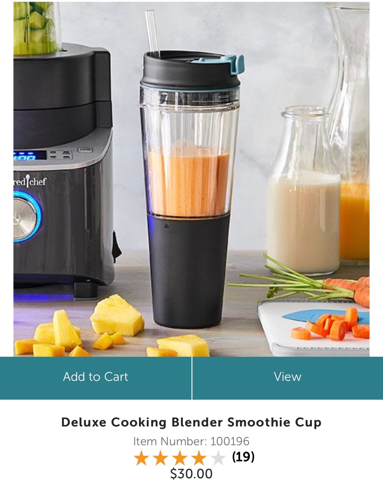 Pampered Chef Deluxe Cooking Blender