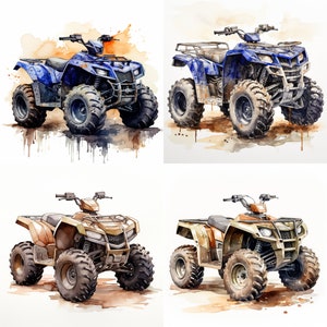 Watercolor Fourwheeler PNG Four Wheeler Clipart Four Wheeler Watercolor 4 Wheeler Print Four  Wheeler Four Wheeler ClipArt Four Wheeler