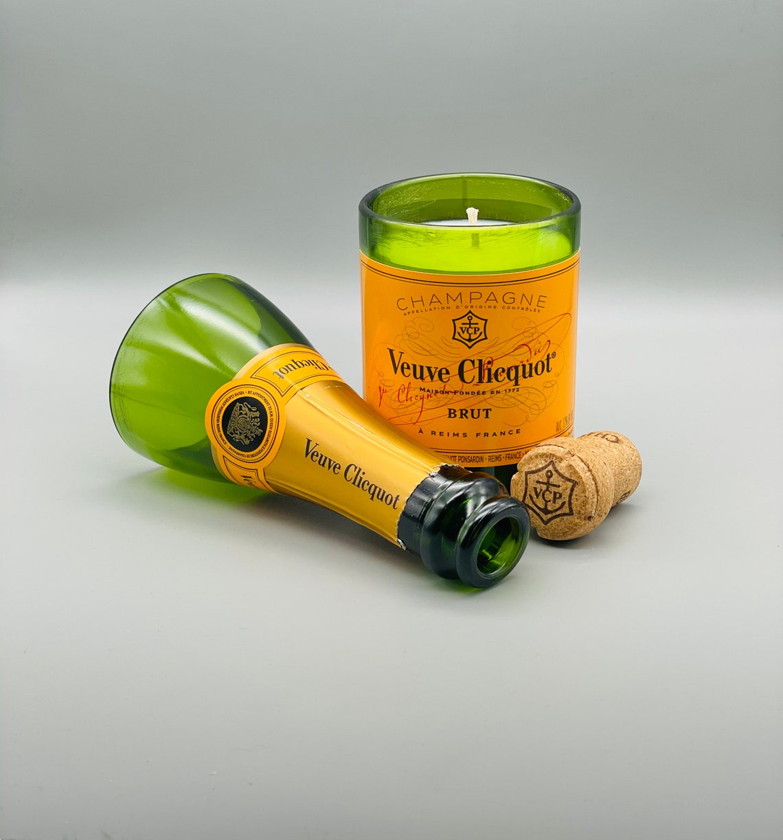 6oz Veuve Clicquot Yellow Label Champagne Soy Candle 375mL Etsy