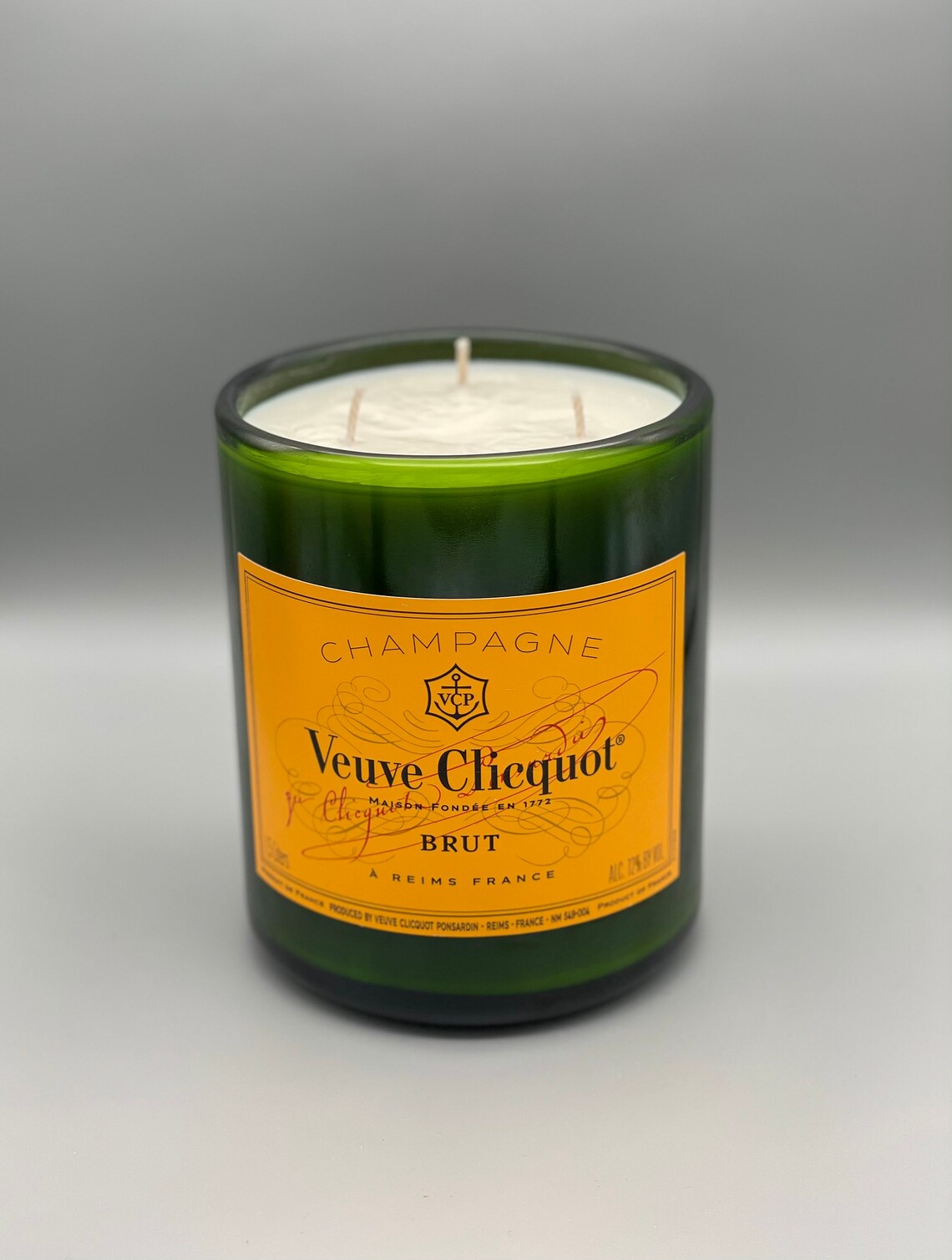 25 oz Veuve Clicquot Yellow Label Champagne Bottle Soy Candle Etsy