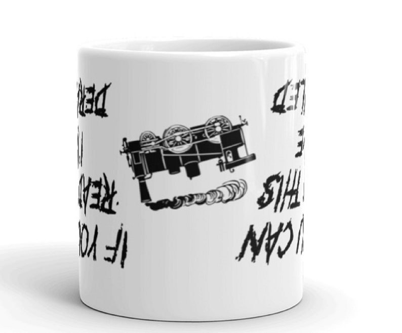 If you can read this I've Derailed Mug for Railway Railroad Train Engine and Locomotive Lovers image 2