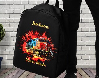 Add Name, Personalized Diesel Train Backpack, Train School Bag, Diesel  Steam Locomotive Bag, Railway Railroad Engine, 15" laptop Backpack