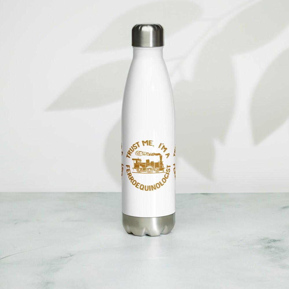 Steam Train Water Bottle Stainless Steel Water Bottle Water Etsy