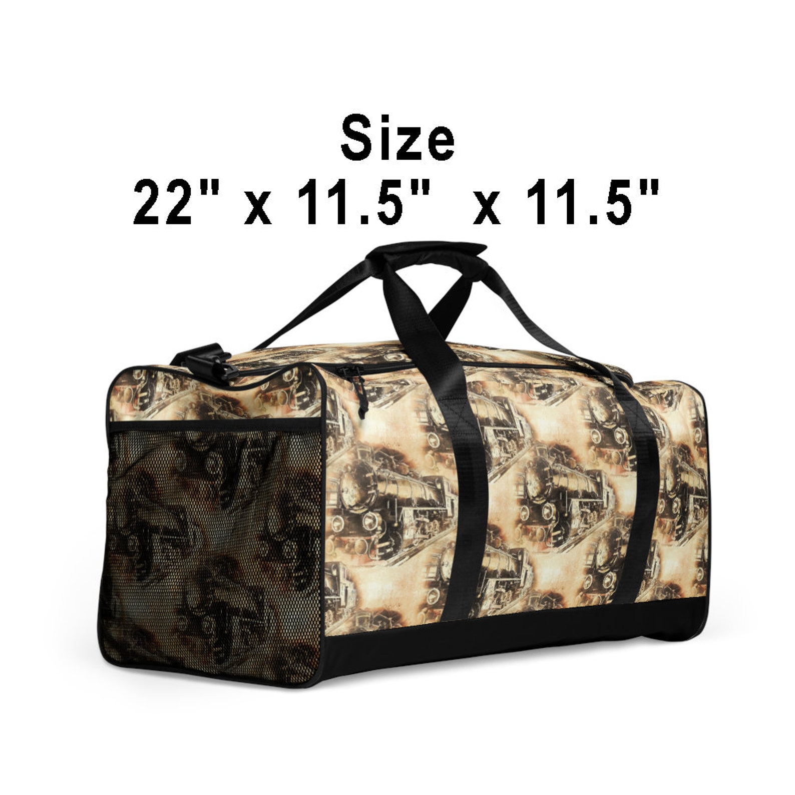 Steam Train Duffle Bag Steam Train Fan Gift Train Travel Etsy