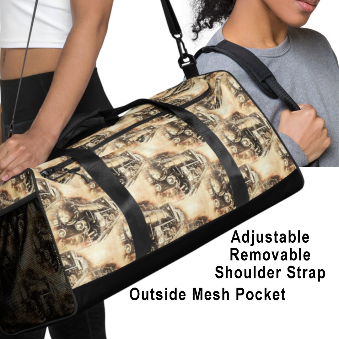 Steam Train Duffle Bag Steam Train Fan Gift Train Travel Etsy