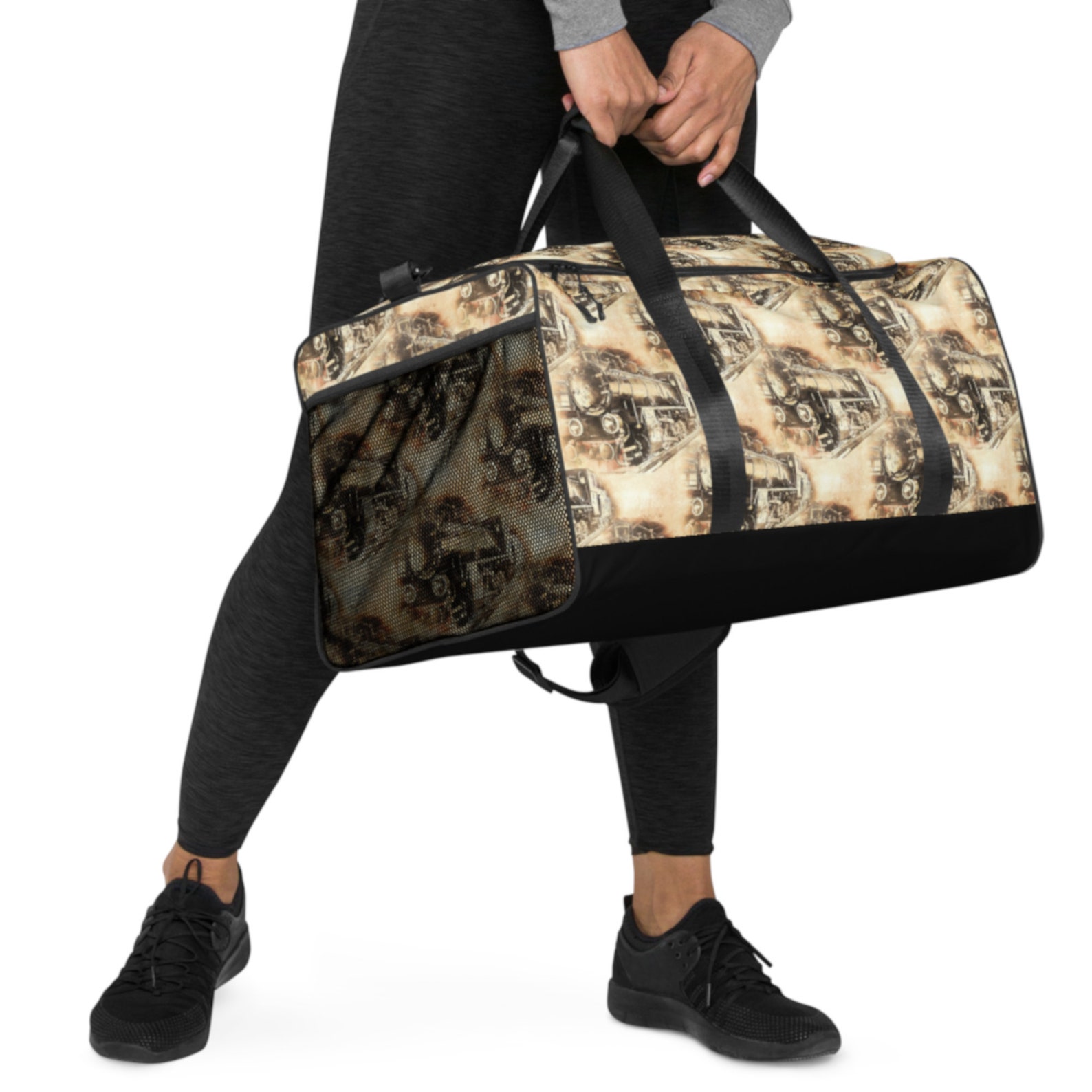 Steam Train Duffle Bag Steam Train Fan Gift Train Travel Etsy