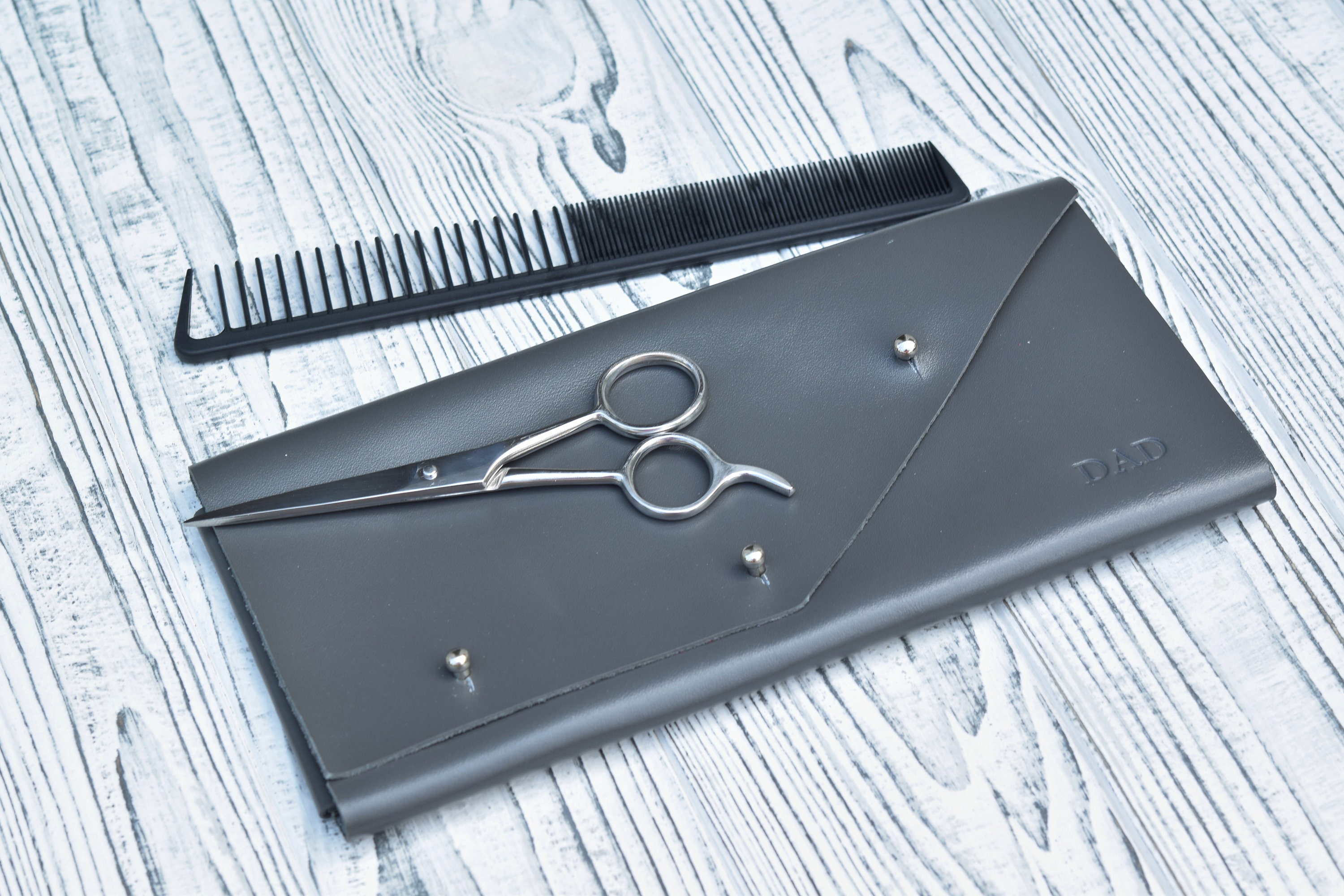 Personalized Leather Scissors Case Genuine Leather Tool Case Etsy