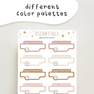 Essentials - Appointments | journal stickers for your planner