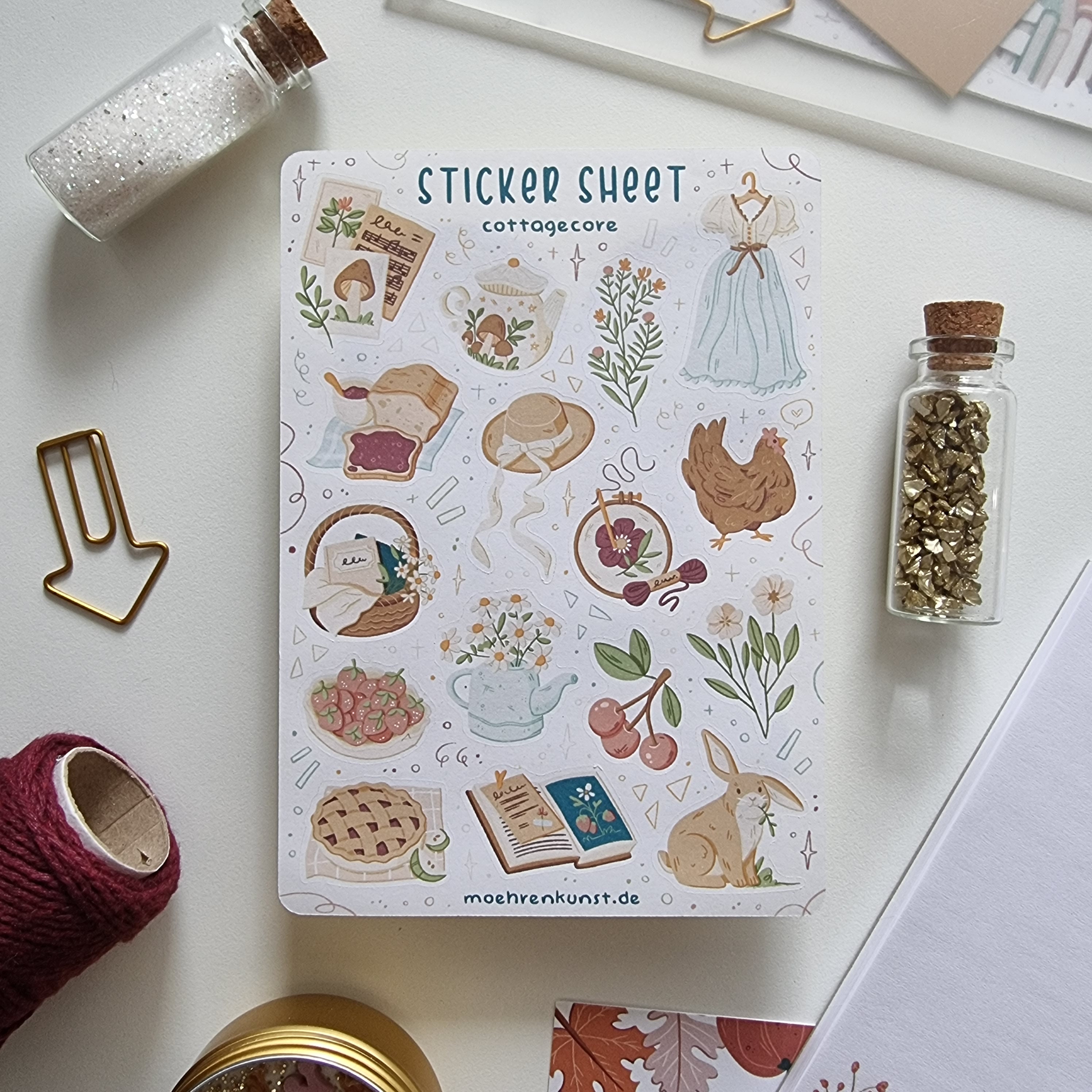 Cottagecore Stickers for Bullet Journal – ANOOK3