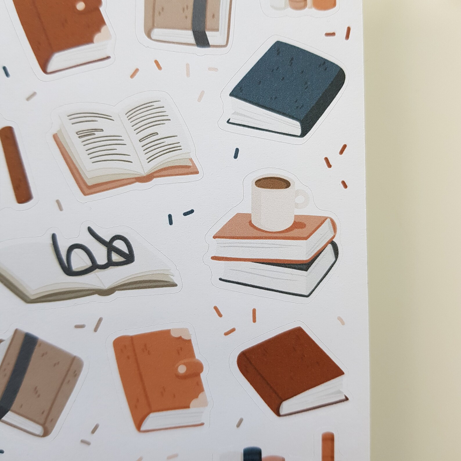 Sticker Sheet Books Bullet Journal Stickers Planner Etsy