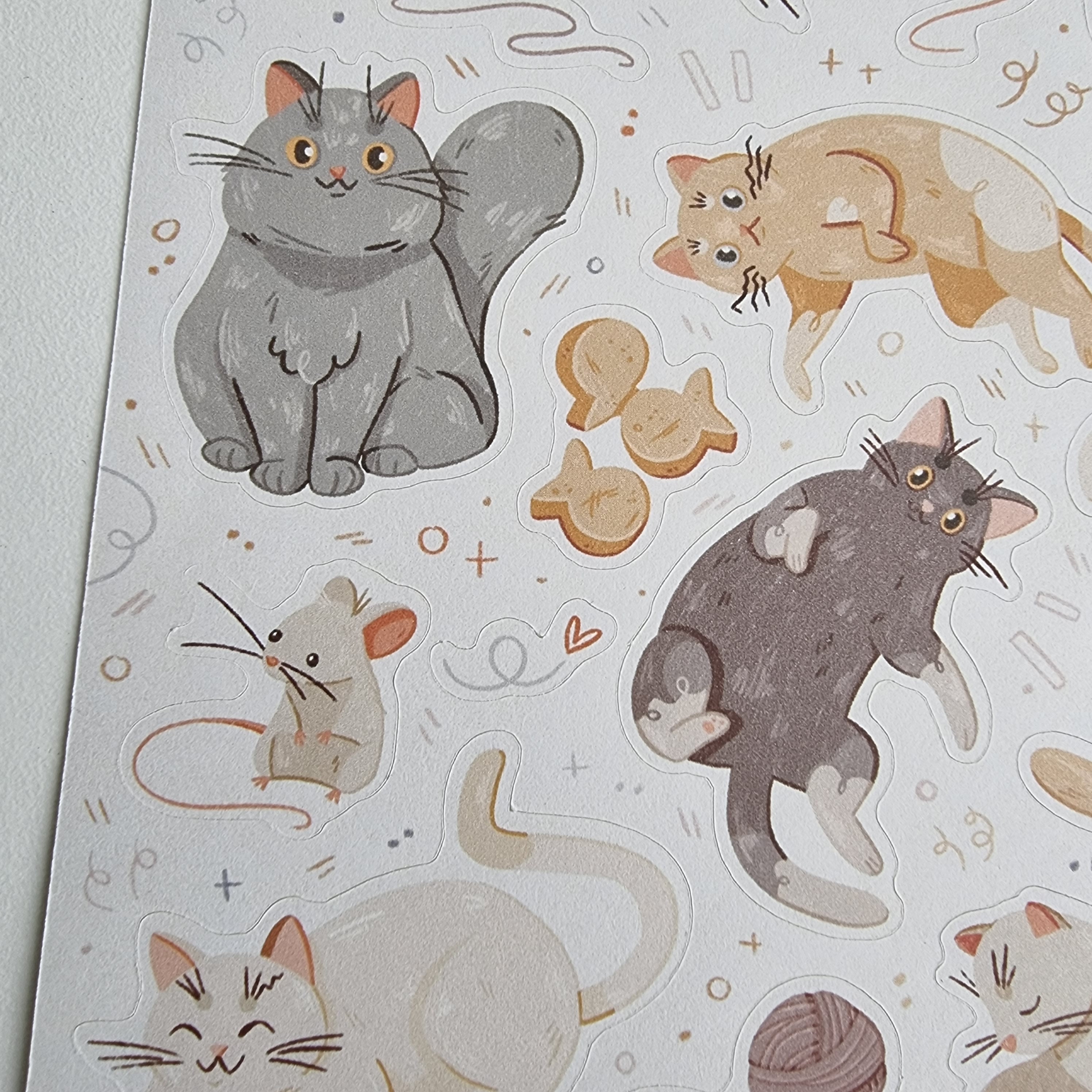 Embellishments Stickers Scrapbooking Little Cat Bullet Journal Sticker
