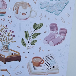 Hygge Bullet Journal Stickers. 
Decorative stickers, made for Bullet Journals, Planners, and Scrapbooks of all sizes