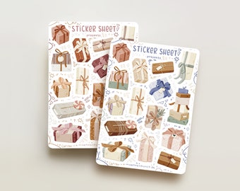 Sticker Sheet - Presents | journaling stickers for your planner