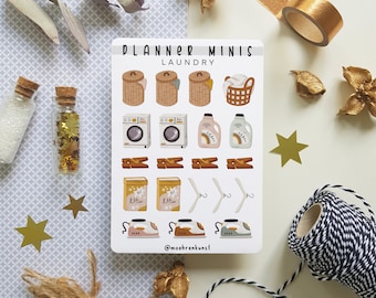 Planner Minis - Laundry (CLEARANCE) | journaling stickers for your planner