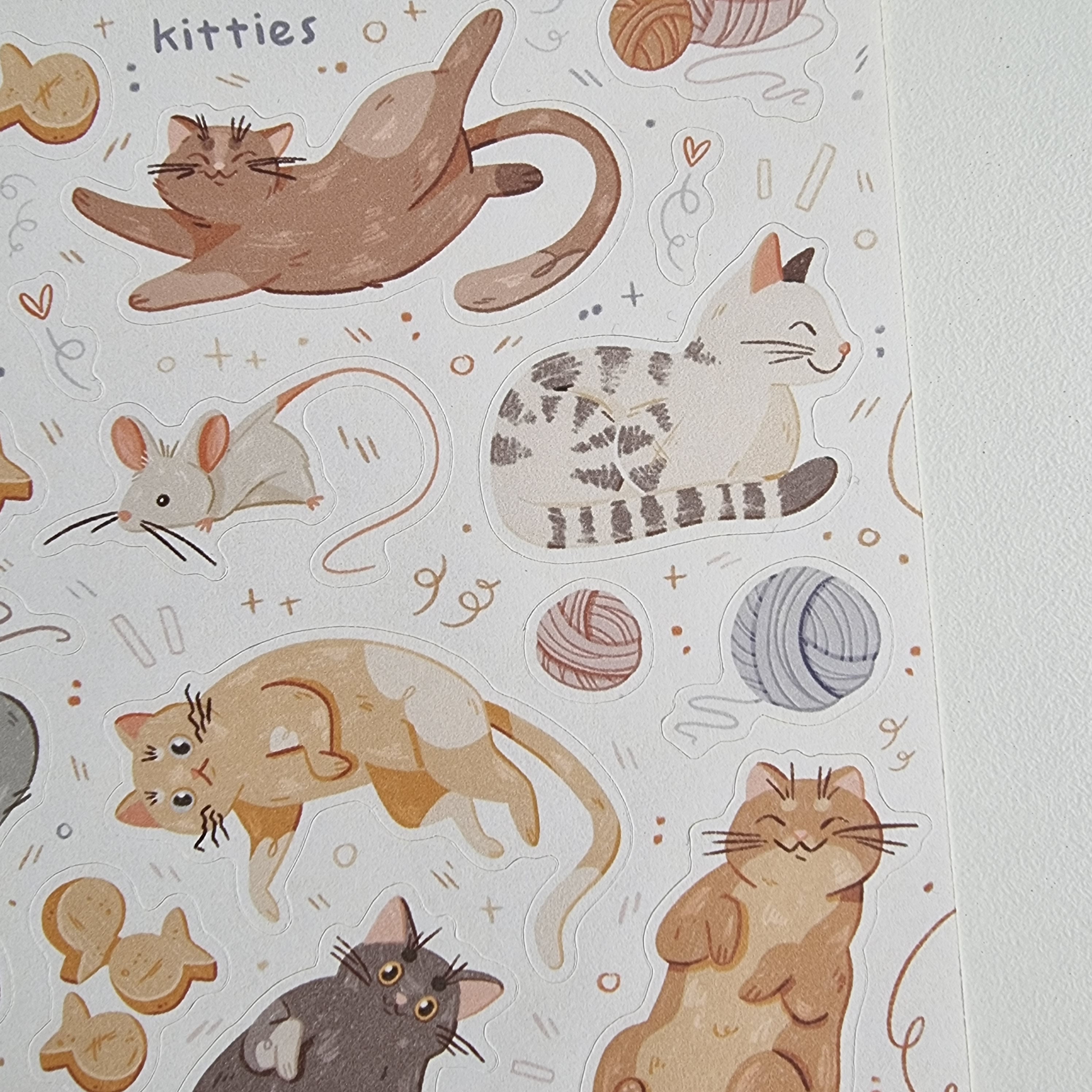 Embellishments Stickers Scrapbooking Little Cat Bullet Journal Sticker