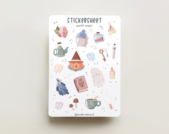 Sticker Sheet - Pastel Magic (CLEARANCE) | journaling stickers for your planner