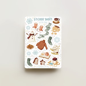 Sticker Sheet - Winter Days | journaling stickers for your planner