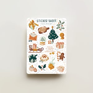 Christmas Bullet Journal Stickers. 
Decorative stickers, made for Bullet Journals, Planners, and Scrapbooks of all sizes