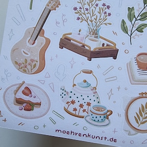Hygge Bullet Journal Stickers. 
Decorative stickers, made for Bullet Journals, Planners, and Scrapbooks of all sizes